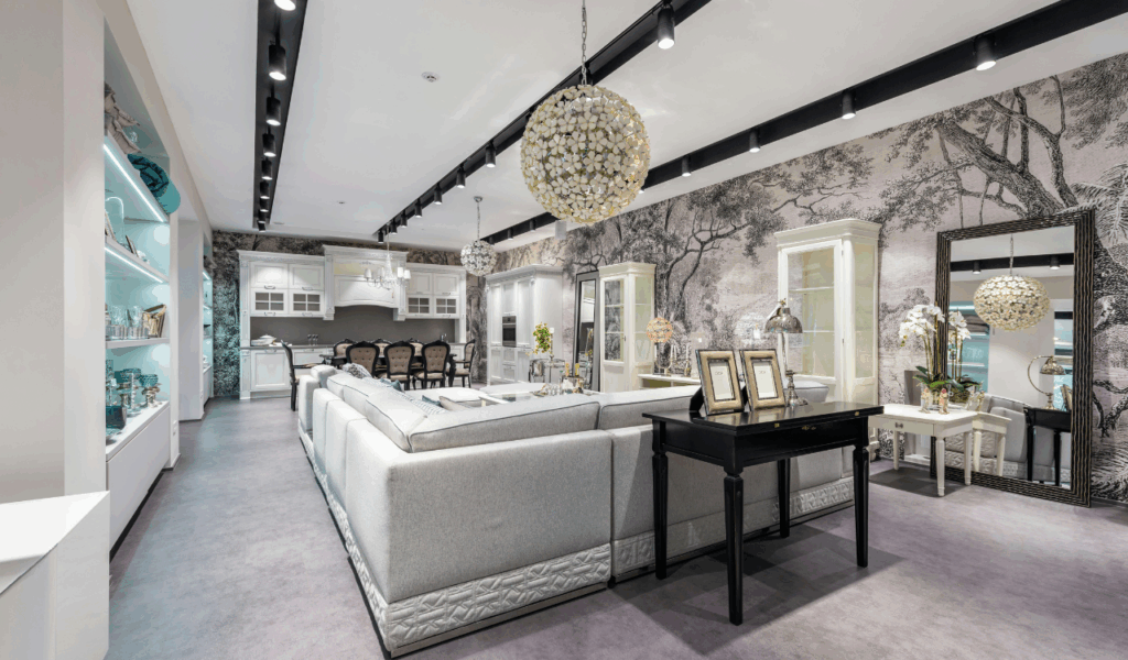 Dark-Colored Kitchen Ceiling Murals