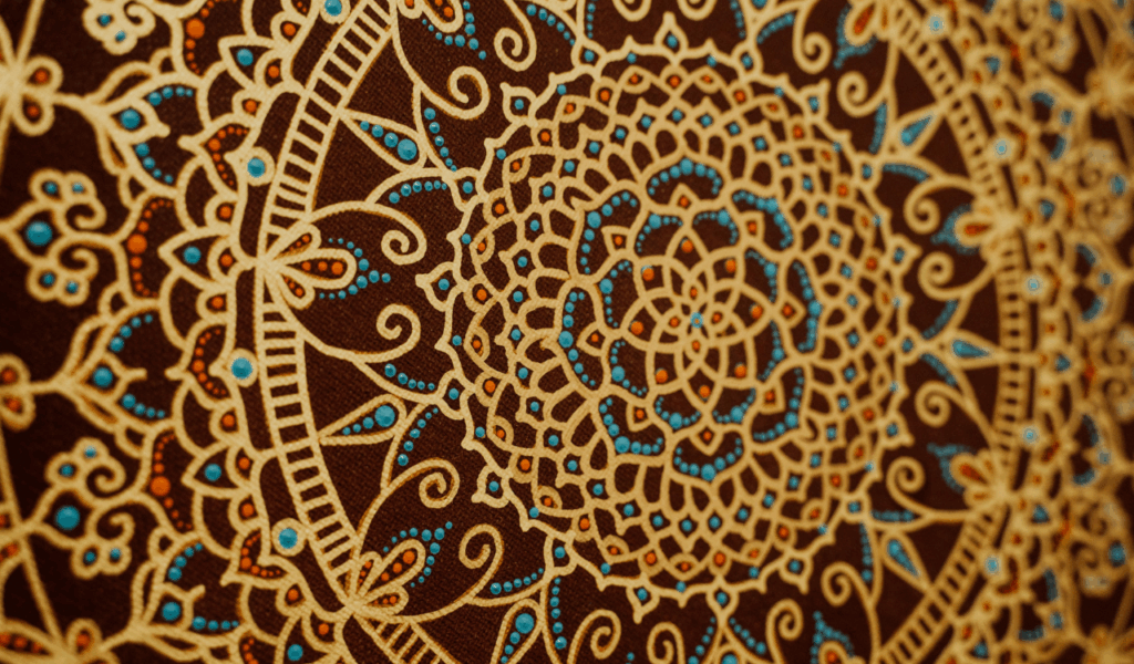 Geometric Patterned Tole Platters