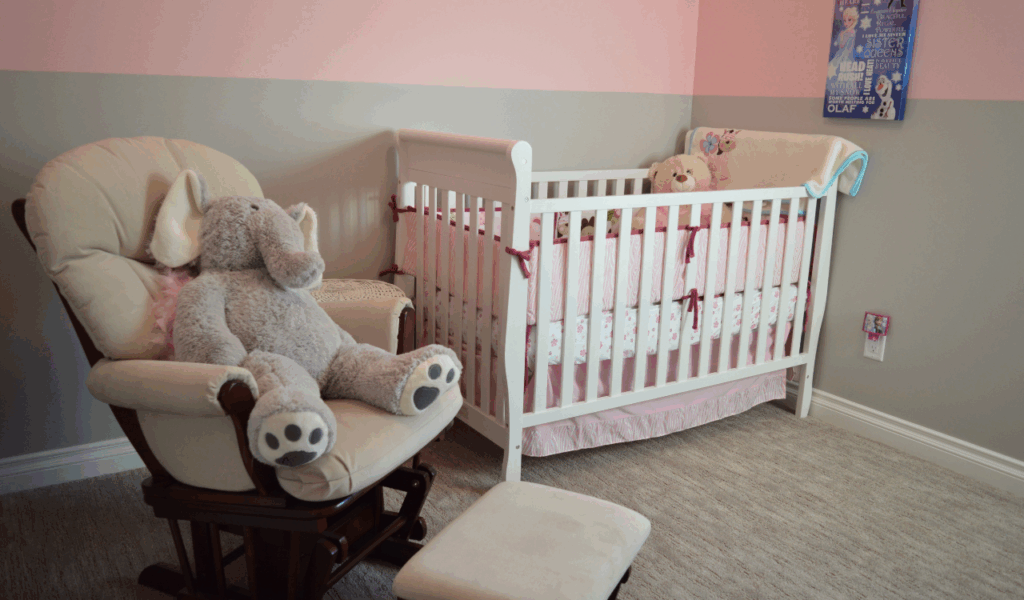 The "Nursery Cloud" Decoupage Crib