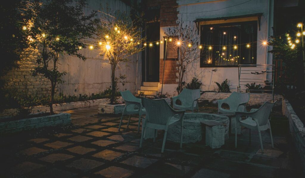 String-Light Evening Patio