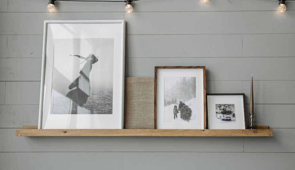 Adhesive-Mounted Floating Shelves