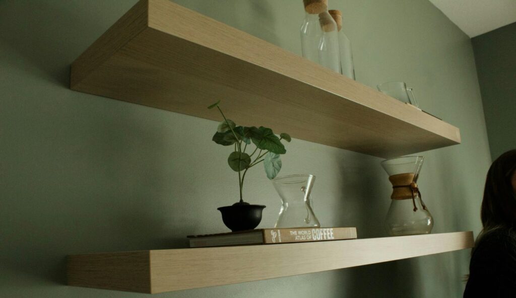 Floating Shelves Mounted Only Into Drywall