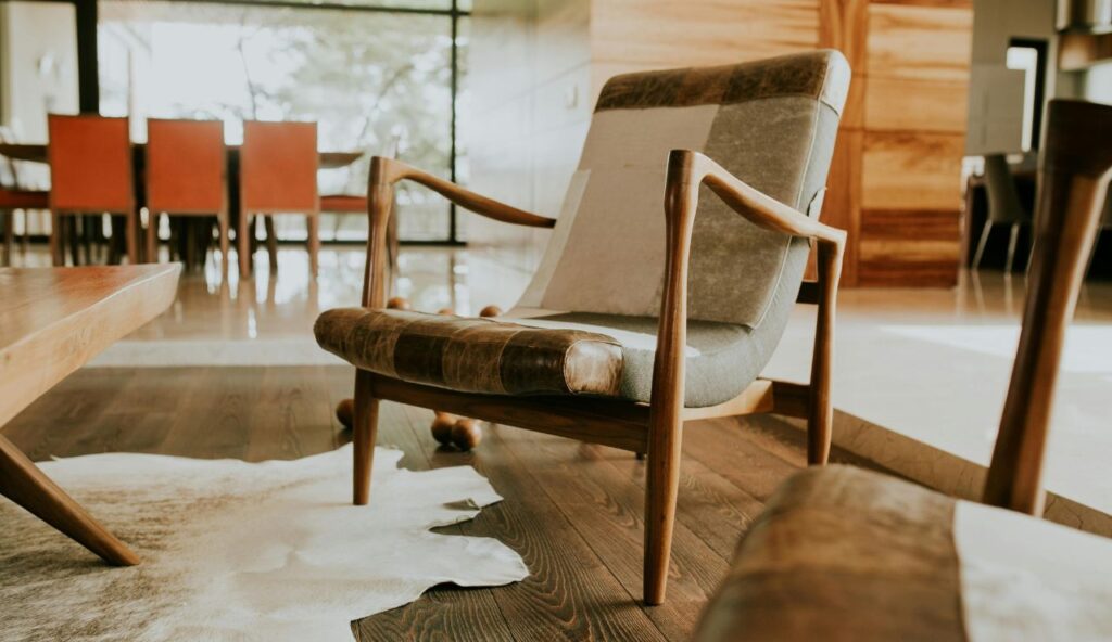 Faux Leather Lounge Chairs