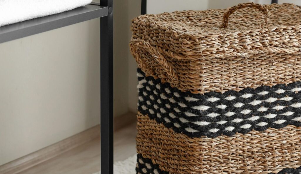 Overly Tall Narrow Woven Hampers