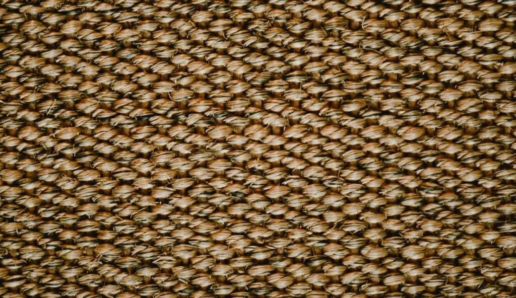 Textured Diamond Jute with White Overlay