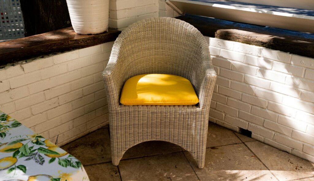 The “Indoor/Outdoor Stackable Rattan Chair”