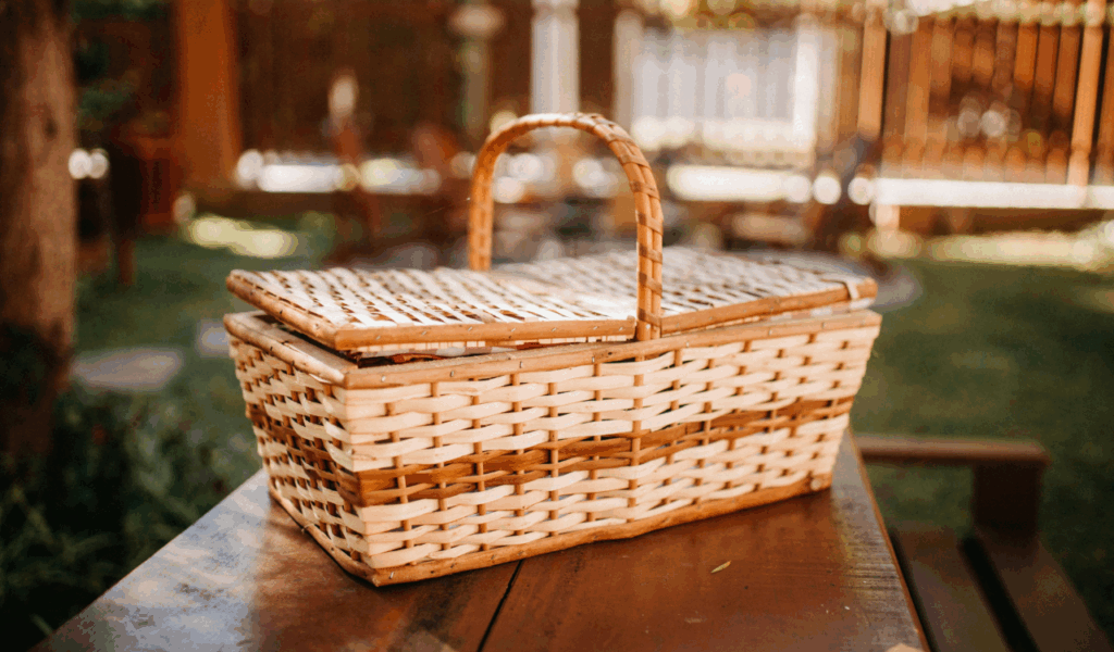 Lidded Woven Catch-All Baskets