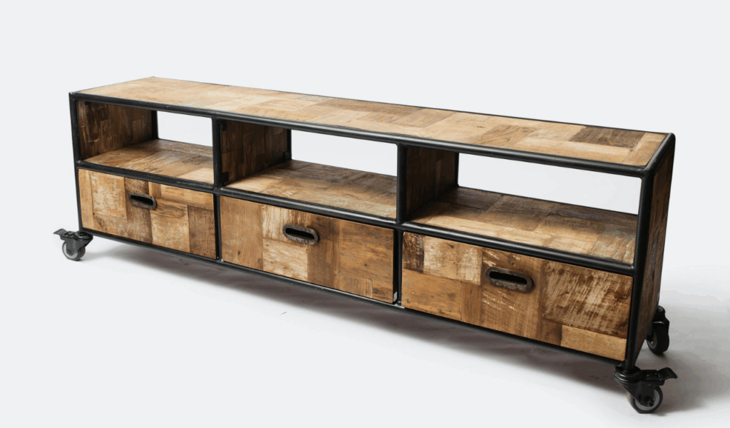 Lightweight Hollow-Core "Faux Wood" Consoles