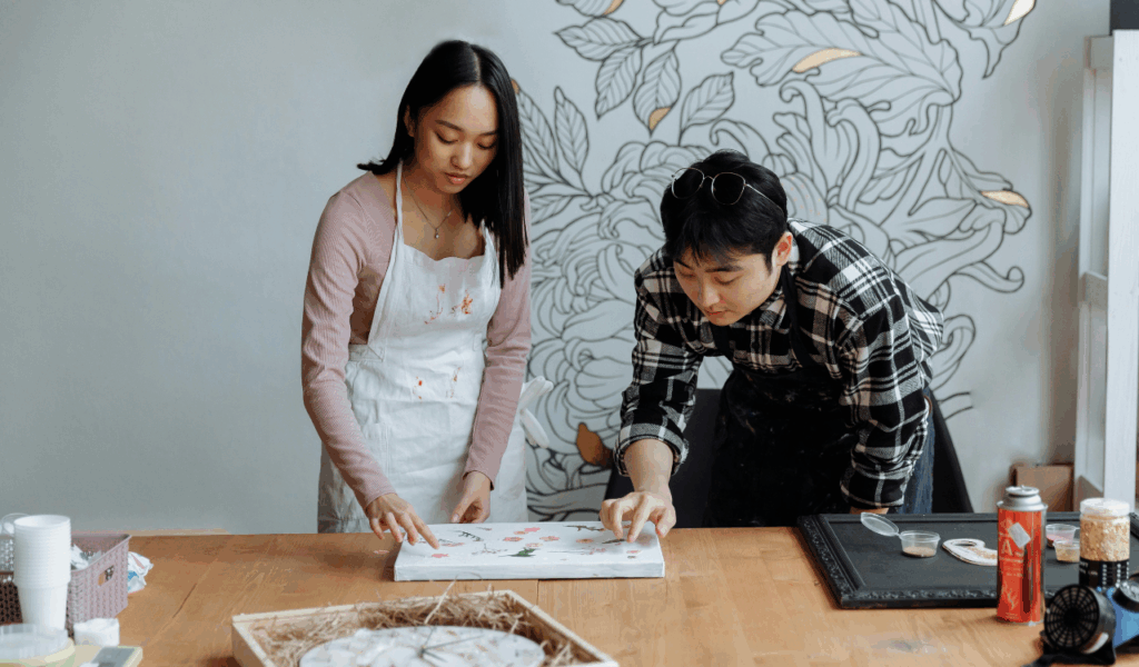 Faux Driftwood Made of Painted Resin