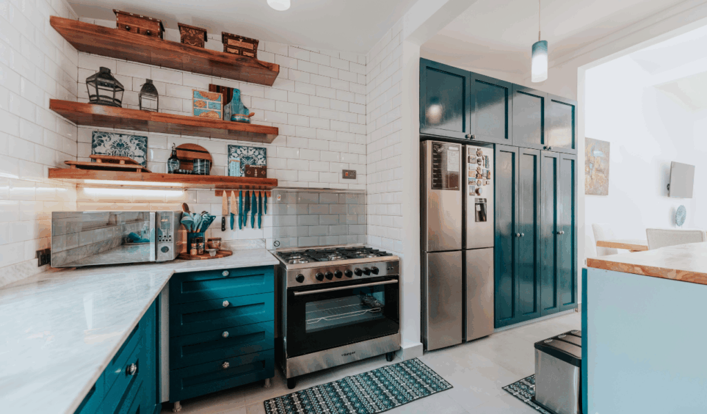 Open Shelving with Functional Beauty