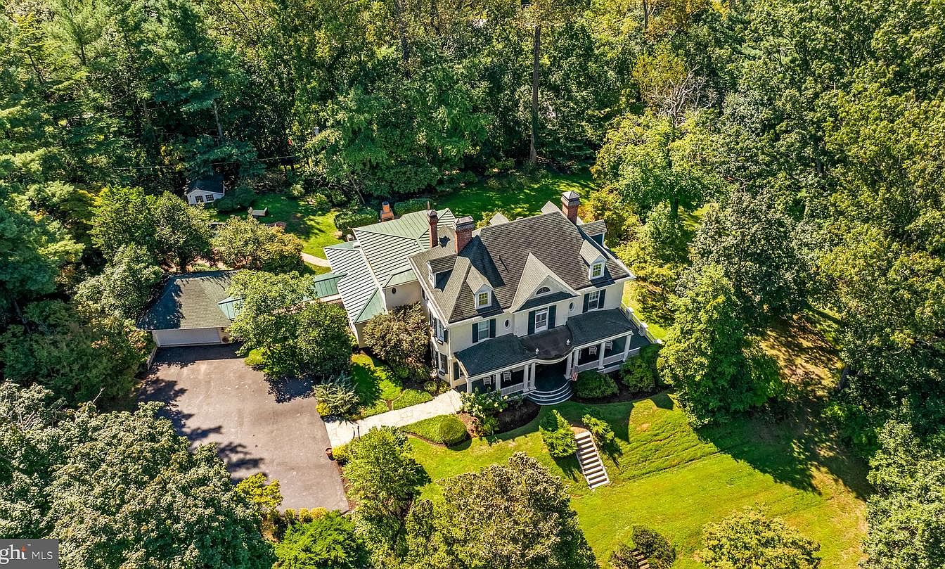 Amazing $3M Colonial Revival Home in Baltimore, Maryland, Featuring a 3.5-Acre Private Sanctuary with Pool and Bluestone Patio