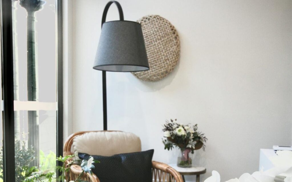 Braided Wicker Floor Lamps That Trap Odors