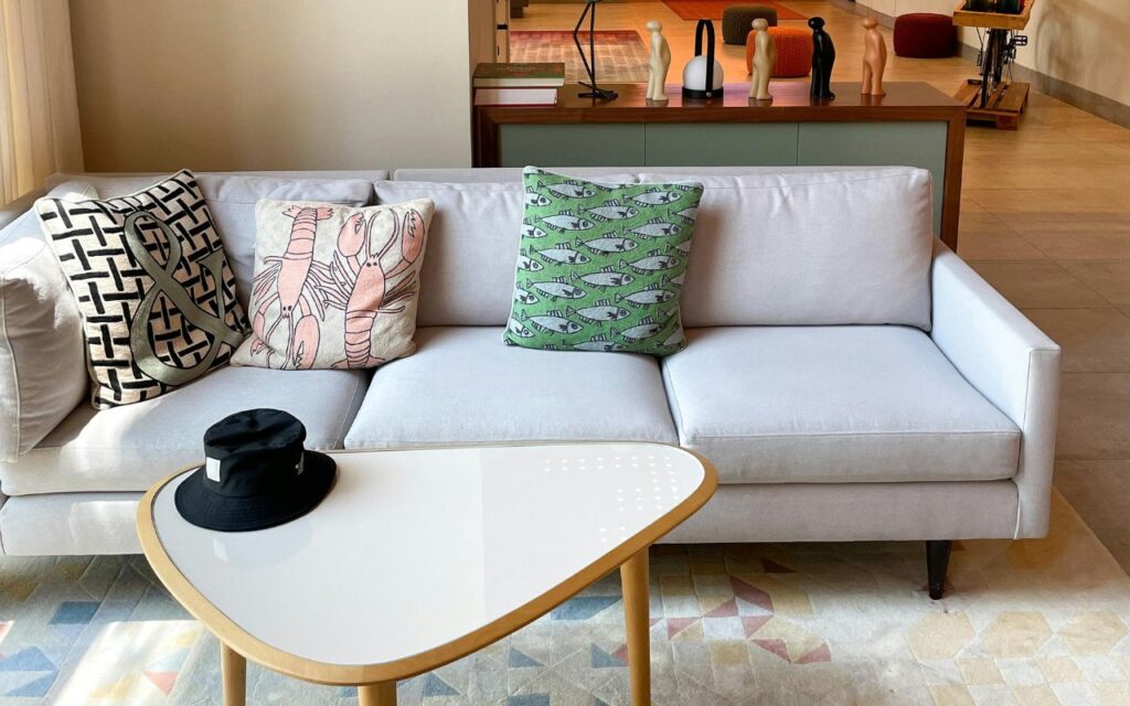 Add A Console Table Behind The Sofa To Define Space