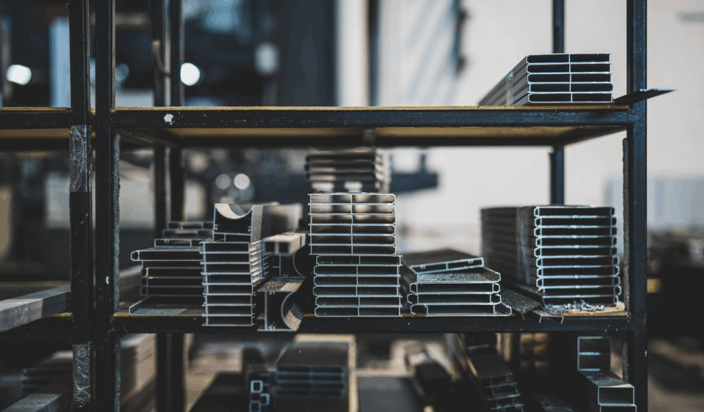 Industrial Pipe-Frame Consoles with Flange Feet