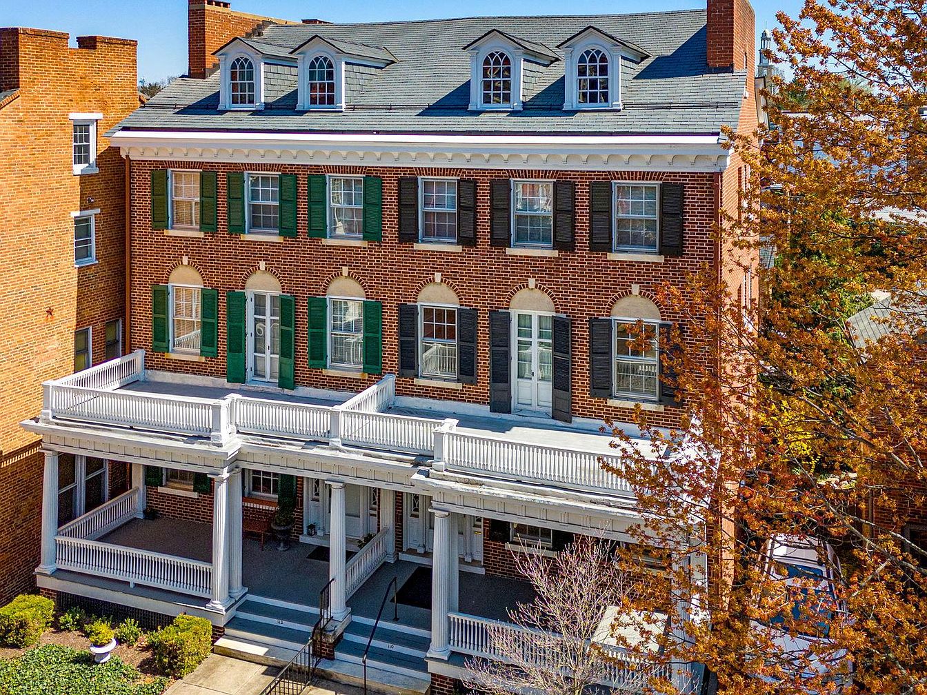 Iconic 1915 Duplex in Frederick, Maryland, with High Ceilings, Outdoor Decks, and a Wealth of History Awaiting Your Visit