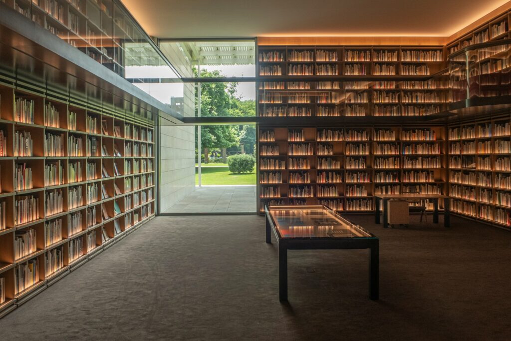 Floor-To-Ceiling Bookshelves