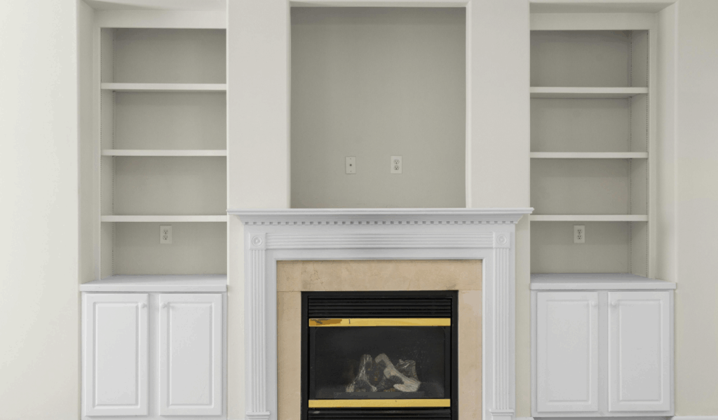 Small “Floating” Shelves Used as Mantels