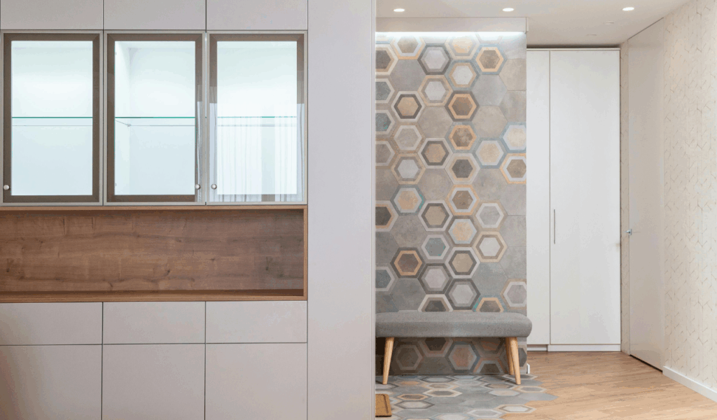 Integrated "Drop Zone" Benches