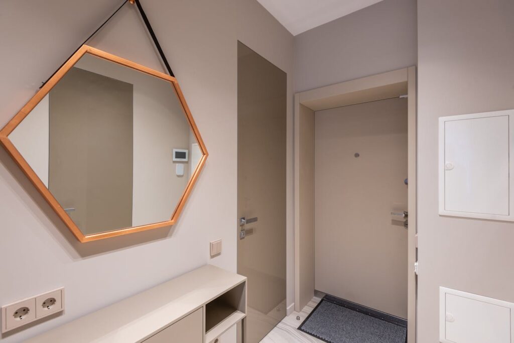 Large Hallway Mirrors That Warp Proportions