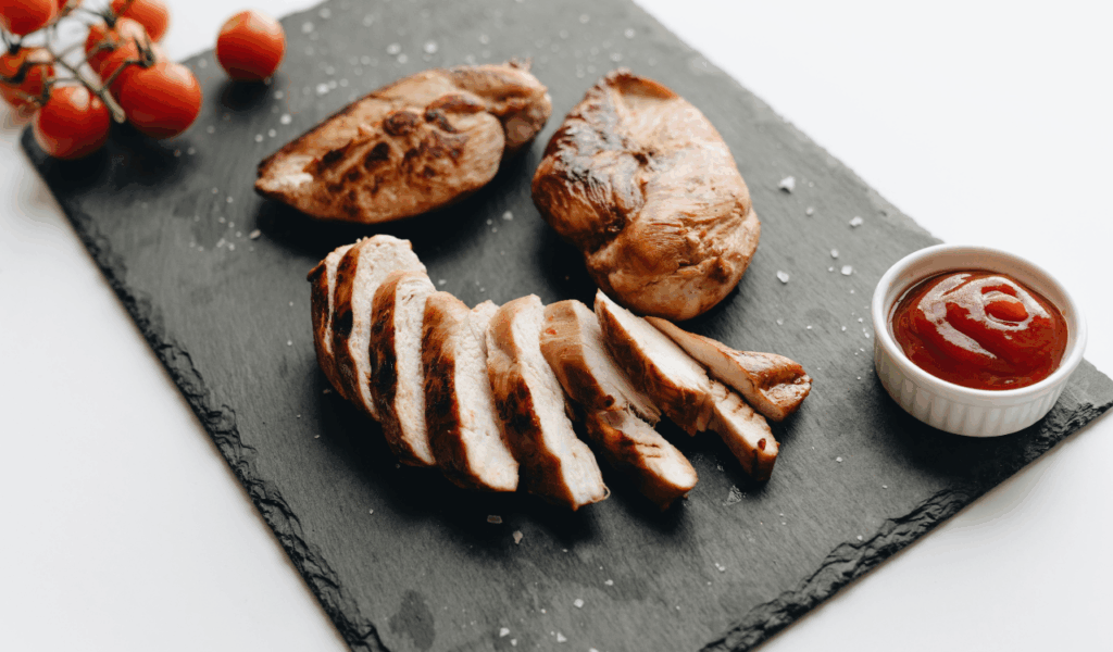 Painted-On "Liquid Smoke" Turkey Breast