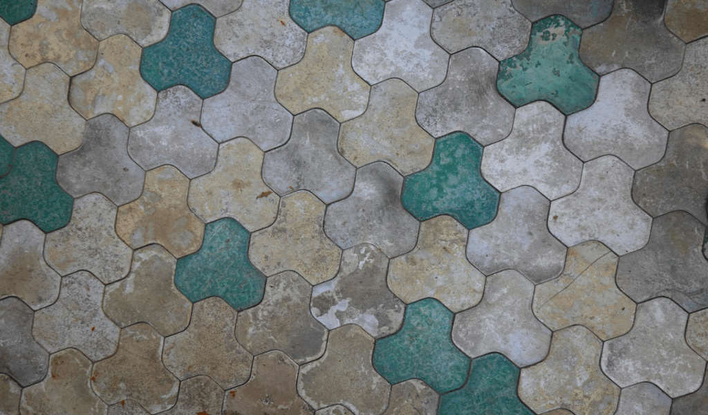 Handmade Cement Encaustic Hexagons