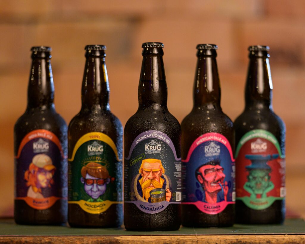 A close-up of a rare seasonal beer bottle with branding, representing hidden breweries shipping far from their hometown