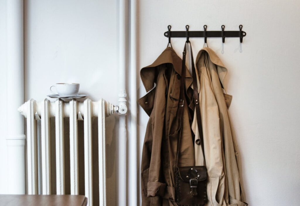 Add Hooks and Shelves for Quick Access to Outerwear