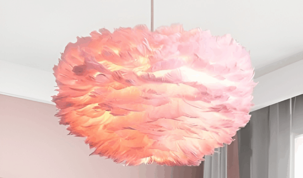 The Dyed Colored Marabou Chandelier