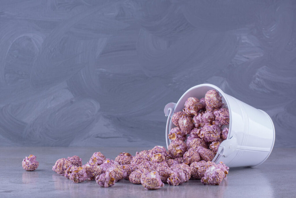 Violet Sugar Popcorn That Mimics Vintage Perfume Notes