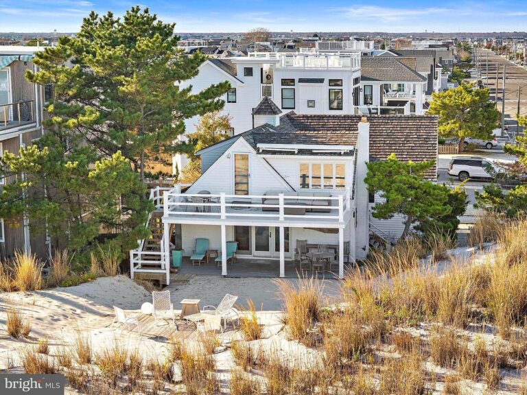 Amazing $5M Historic Oceanfront Gem in Surf City, New Jersey, Featuring Timeless Coastal Charm and Unobstructed Atlantic Views