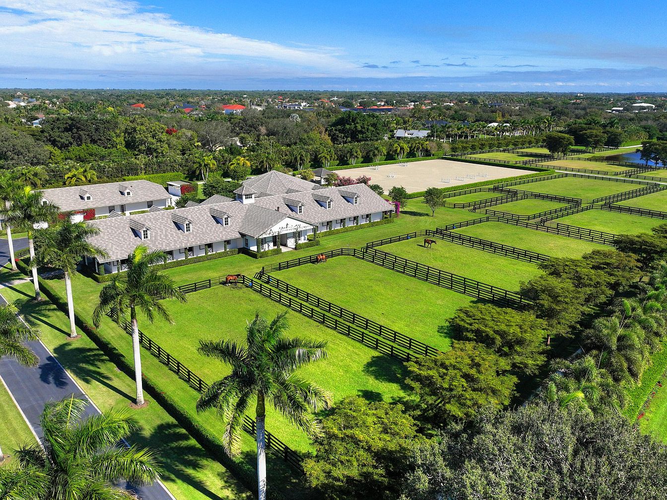 $57M Equestrian Estate in Wellington, Florida, Featuring an 11,000+ sq ft Residence, State-of-the-Art Amenities, and a Grand Prix Field