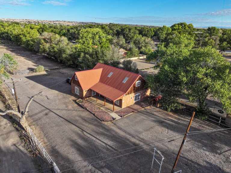 Unique 1901 Equestrian Estate in Corrales, New Mexico, Featuring Handcrafted Adobe Architecture and Legacy by Cleofas Padilla