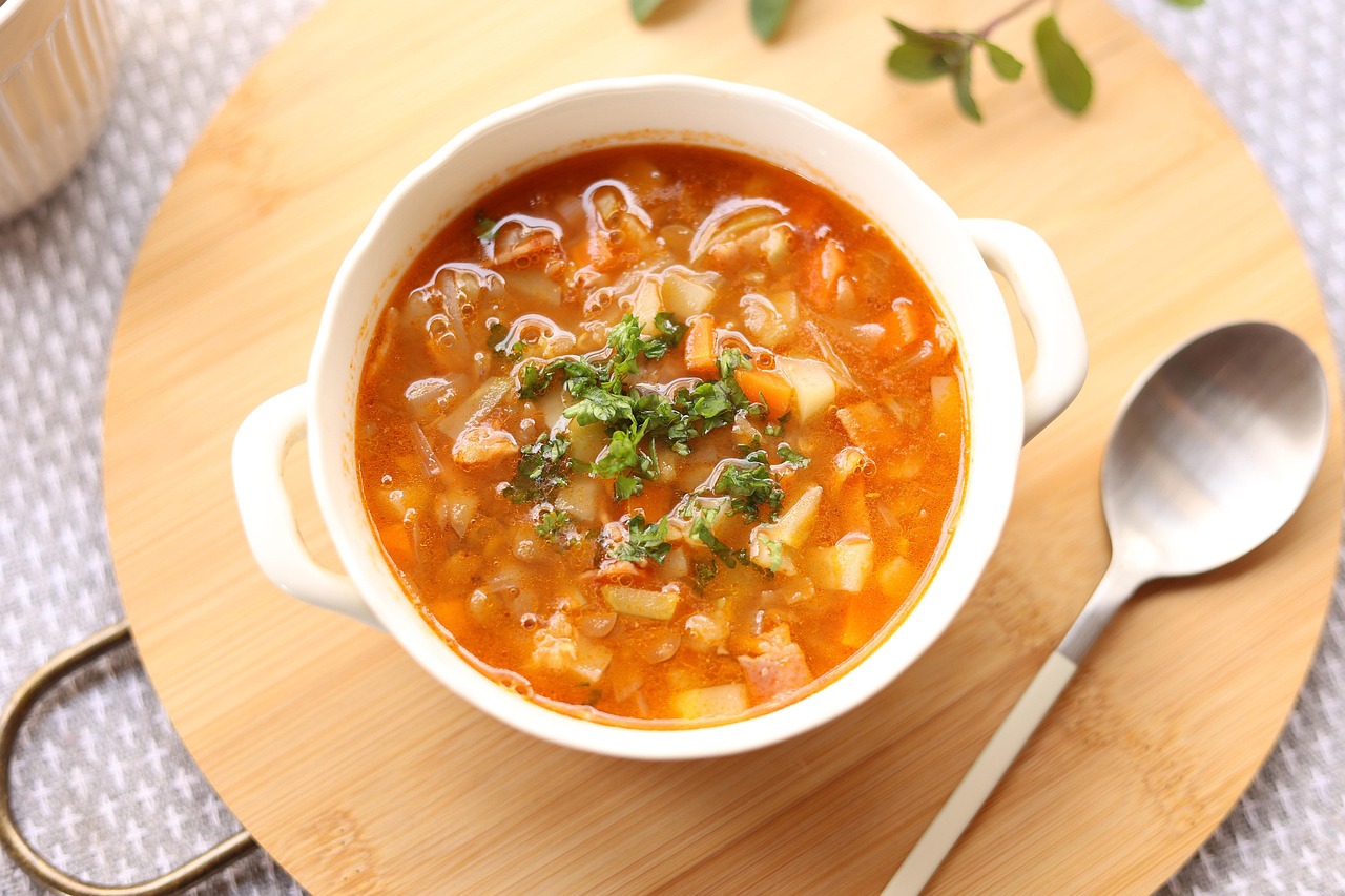 Soups Finished Off the Heat