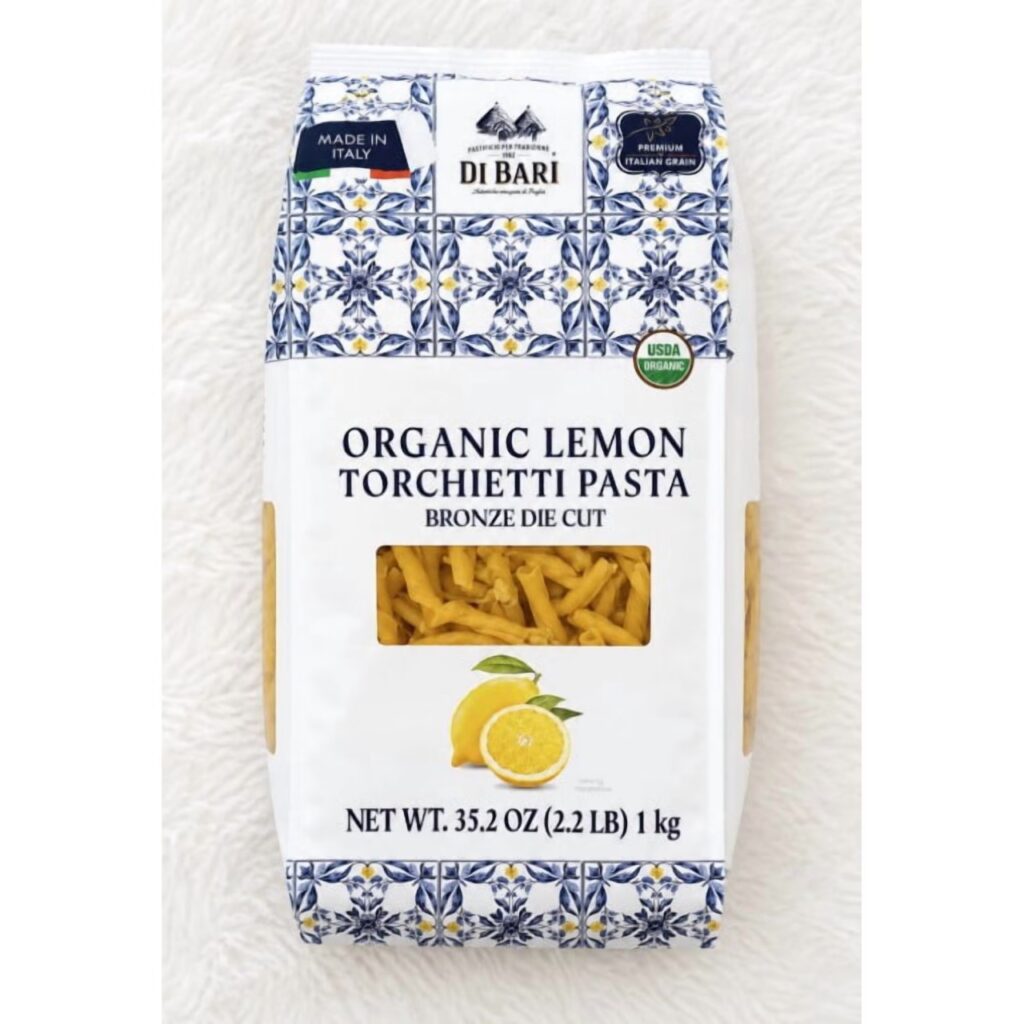 Organic Di Bari Lemon Torchietti Pasta