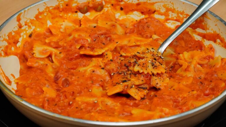 Creamy Tomato Bowtie Pasta Freezer Meal Prep