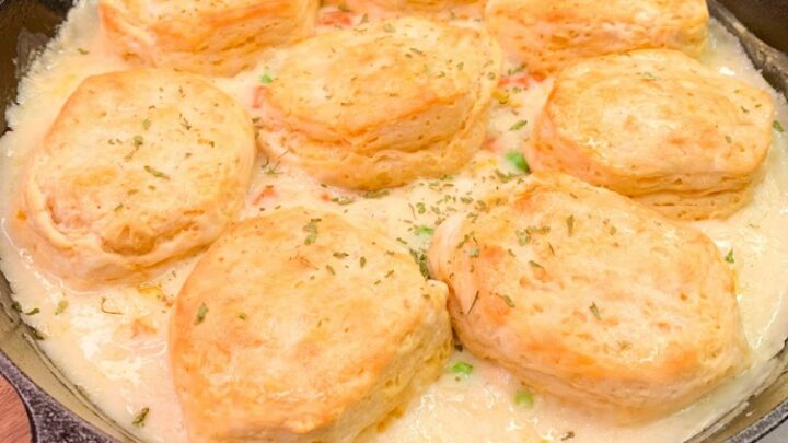 Image for Skillet Chicken Pot Pie with Biscuits