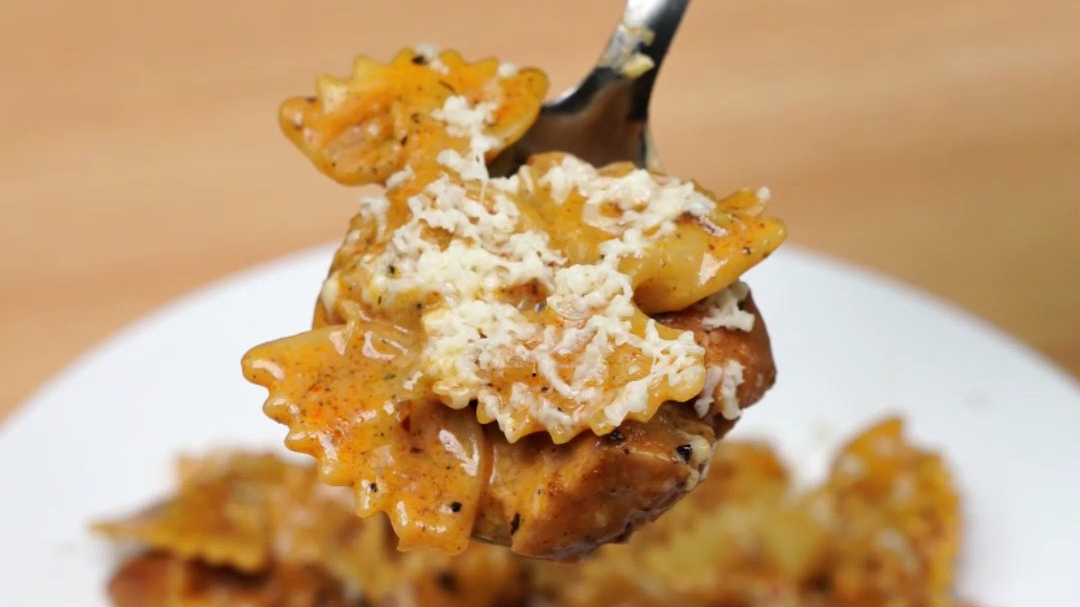Creamy Paprika Chicken Bowtie Pasta Freezer Meal Prep