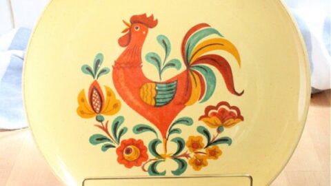 Image for Vintage Taylor Smith and Taylor Rooster Plate