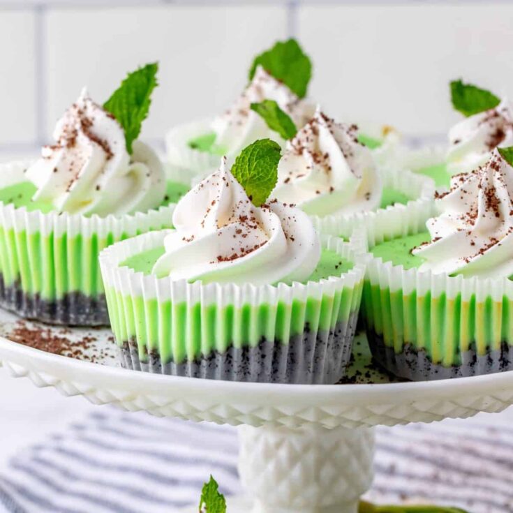 Image for Mini Mint Chocolate Cheesecakes