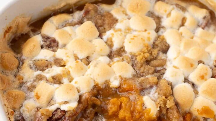Image for Sweet Potato Casserole with Canned Sweet Potatoes and Marshmallows